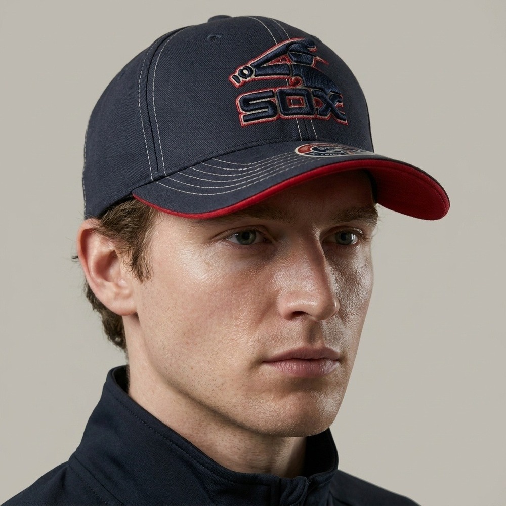 Twins Enterprise Chicago White Sox Cooperstown Collection Flex-Fit Hat Navy OSFA